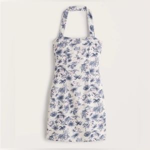 Abercrombie & Fitch, Halter, Linen Blend Dress, Mini, Size XS Petite